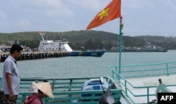 Катера и корабли ВМС Вьетнама ("Вьетнамского народного флота") на военно-морской базе на острове Фукуок