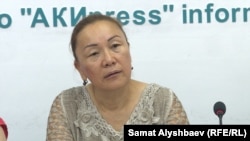 "Инсан Лейлек" өкмөттүк эмес уюмунун лидери Гүлнара Дербишева.