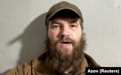 Заступник командира полку «Азов» Святослав Паламар «Калина». Місто Маріуполь. Скріншот з відео, яке було оприлюднене 24 квітня 2022 року