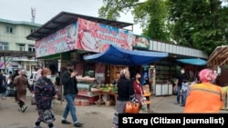 Продуктовый рынок в Узбекистане