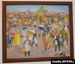 Бакый Урманченың "Печән базары" картинасы, 1975