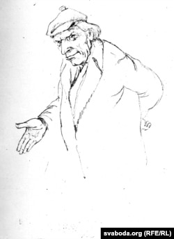 Сяброўскі шарж на кіраўніка гаспадаркі «Рассвет» Васіля Старавойтава