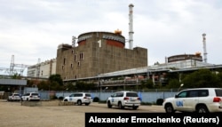 Кортеж із місією експертів Міжнародного агентства з атомної енергії (МАГАТЕ) на території Запорізької атомної електростанції (ЗАЕС). Енергодар, Запорізька область, 1 вересня 2022 року