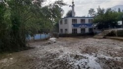 سرازیر شدن سیلاب‌ها در میدان وردک