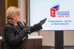 Ella Pamfilova, chairwoman of the Russia's Central Election Commission