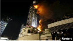 Жаңы жыл түнү Дубайдын 63 кабаттуу The Address Downtown отелин өрт чалып, 60тай киши жараат алды.