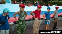 Празднование Дня российского флага в Ялте. Крым, 2019 год