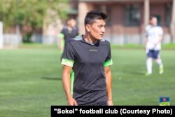 «Сокол» командасынын оюнчусу Нурлан Абдуллаев.