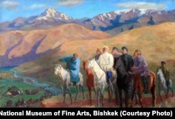 Семен Чуйков. Из колониального прошлого. 1934. Кыргызский национальный музей изобразительных искусств имени Гапар Айтиева