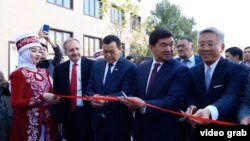 Мухаммедкалый Абылгазиев на открытии фитнес-центра. 13 октября 2019 г.