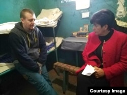 Віктор Агєєв з Уповноваженою з прав людини Верховної Ради України Валерією Лутковською. Фото з офіційного сайту омбудсмена