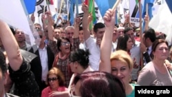 Bakuwda oppozisiýanyň ýygnanyşygy, 28-nji maý, 2013.