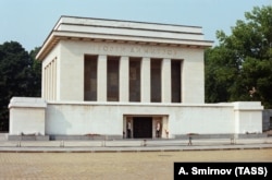 The mausoleum of Giorgi Dimitrov in Sofia, which was demolished in 1999