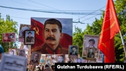 Кыргызстан. "Өлбөс полктун" жүрүшү. 9-май, 2019-жыл.