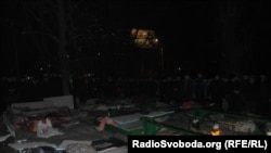 Так виглядає намет після рейду міліції