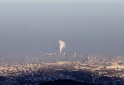 Смог над Алматы.