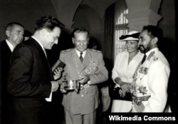 Император Хайле Селассие в гостях у президента Югославии Иосипа Броза Тито