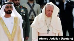 Шейх Мохаммад Рим Папасы менен.