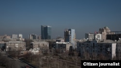 Город Донецк. Украина. Иллюстрация.