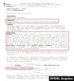 62 гектари землі на півдні Іспанії має у власності фірма Vebelle Royal, записана на Зою Татькову