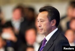 Сауат Мынбаев в бытность главой национальной нефтегазовой компании «КазМунайГаз».