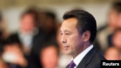 Сауат Мынбаев, председатель правления национальной компании "КазМунайГаз". Астана, 7 сентября 2013 года.