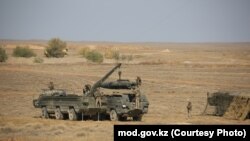 Военные учения «Центр-2019» на полигоне Сарышаган. Казахстан.