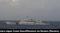 Кітайскі памежны карабель у Японскім моры, архіўны здымак