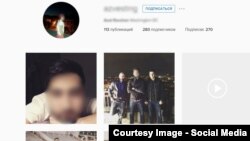 Страница в "Инстаграме" сына Равшана Жээнбекова