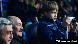 Лукашенко-младший на открытии Олимпийских игр в Сочи
