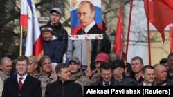 Симферополь шаарында өткөн жүрүш, 15-март 2019-жыл.