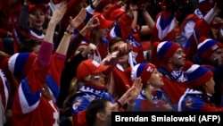 Русия-Словения уенында Русия җанатарлары