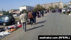 Türkmenabatdaky emeli söwda nokady. Sentýabr, 2020 ý.