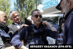 Гайко Маас в Маріуполі, Донецька область, Україна, 1 червня 2018 року