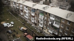 Наслідки артобстрілу в Ясинуватій