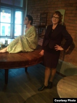 Маруся Климова на презентации книги "Безумная мгла"