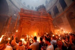 Сошествие благодатного огня в иерусалимском храме Гроба Господня, 2019 год