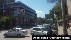 Оцепление торгового центра «Бишкек Парк». Бишкек. 27 апреля 2018 года.