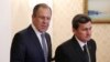 Russiýanyň daşary işler ministri Sergeý Lawrow (çepde) türkmenistanly kärdeşi Raşid Meredow bilen. (arhiw suraty)