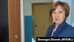 Представитель «Центра ресоциализации лиц, оказавшихся в трудной жизненной ситуации» Гулара Тажигаликызы. Актобе, 12 июня 2018 года.