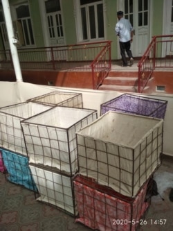 Поп туманидаги пилла қабул қилиш пункти.