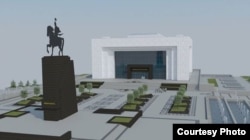 Мамлекеттик тарых музейинин оңдоо иштеринин долбоордук сүрөтү.