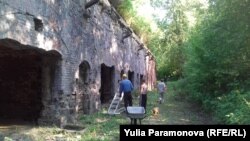 Работы на форте "Гребен"