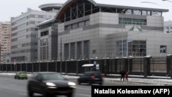 Штаб-квартира российской военной разведки (ГРУ) в Москве. 
