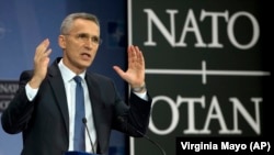 Єнс Столтенберґ презентує щорічний звіт НАТО, Брюссель, 15 березня 2018 року