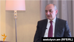 Nagorno-Karabakh leader Bako Sahakian (file photo)