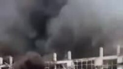 Пожар на центральном рынке Явана