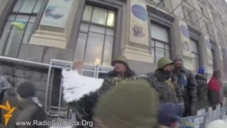 Настроі на Эўрамайдане пасьля блякаваньня яго міліцыяй і ўнутранымі войскамі