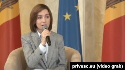 Մոլդովայի ընտրյալ նախագահ Մայա Սանդու, Քիշնև, 30-ը նոյեմբերի, 2020թ․