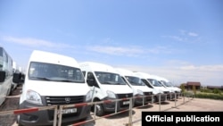 Նոր միկրոավտոբուսները Գյումրիում